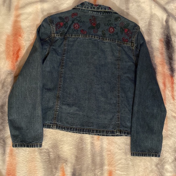 Vintage Sonoma “lifestyles” embroidered jeans over shirt size PL - Picture 4 of 7